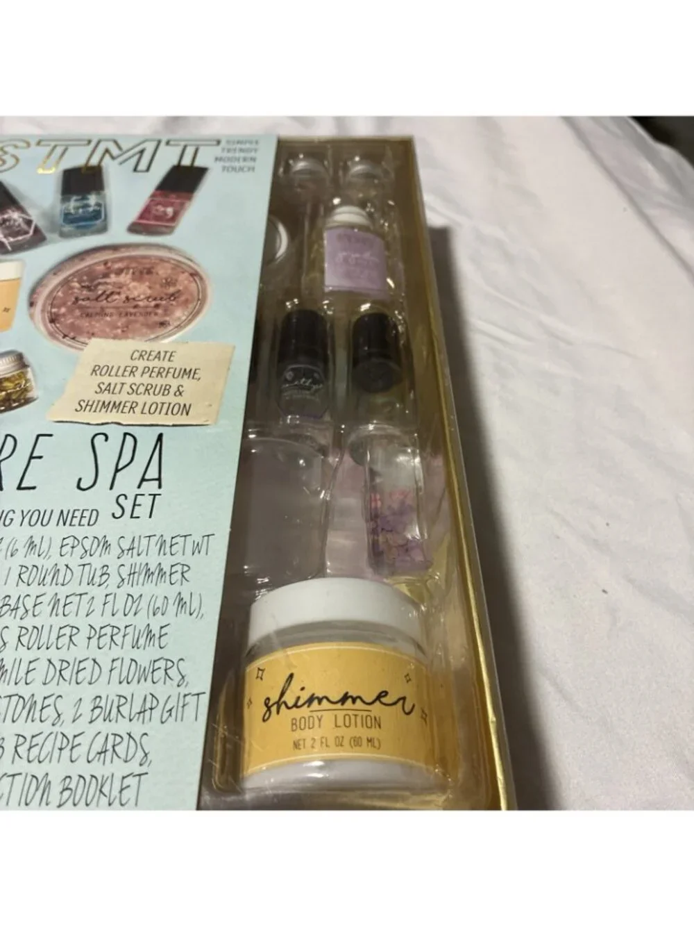 STMT DIY Signature Spa Set - Make Your Own Salt Scrubs, Lotion & Perfume - NEW